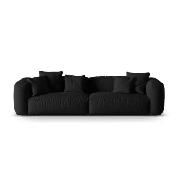 Canapea modulara neagra 320 cm Martina - Micadoni Home imagine