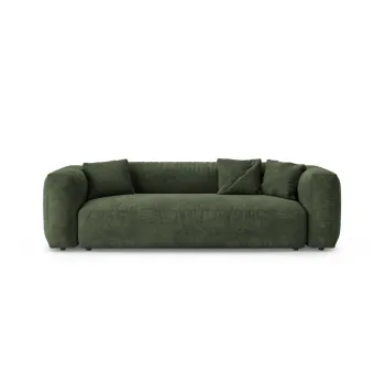 Canapea modulara verde extensibila cu tapiterie din catifea 264 cm Martina - Micadoni imagine