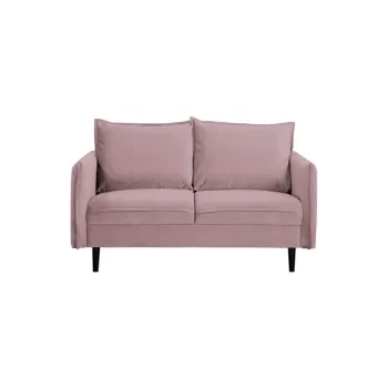 Canapea mov lavanda cu tapiterie din catifea 138 cm Juli - Ropez imagine