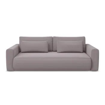 Canapea mov lavanda extensibila/cu spatiu de depozitare cu tapiterie din catifea 238 cm Kapua - Makamii imagine