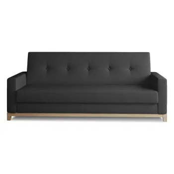 Canapea neagra extensibila/cu spatiu de depozitare 216 cm Selene - ELTAP imagine