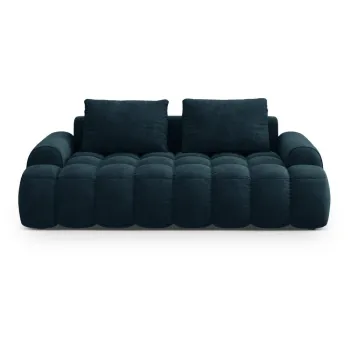 Canapea petrol cu tapiterie din catifea 200 cm Linz - Cosmopolitan Design imagine