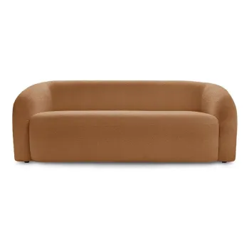 Canapea portocalie cu tapiE>erie din E>esAfturAbouclA(C) 193 cm Elina aEURBobochic Paris imagine