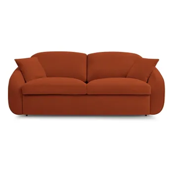 Canapea portocalie extensibila 235 cm Cezanne - Bobochic Paris imagine