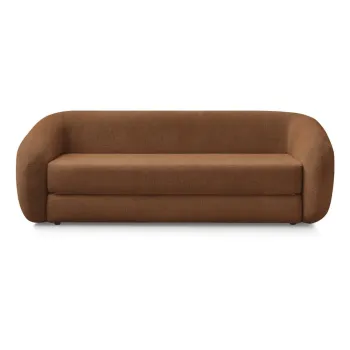 Canapea portocalie extensibilAcu tapiE>erie din chenille 228 cm Neyo aEURBobochic Paris imagine