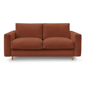 Canapea portocalie pentru dormitul zilnic/extensibilA220 cm Cocoone aEURBobochic Paris imagine