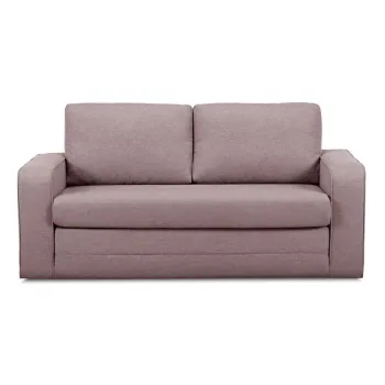 Canapea roz-deschis extensibila 160 cm Come - Bobochic Paris imagine