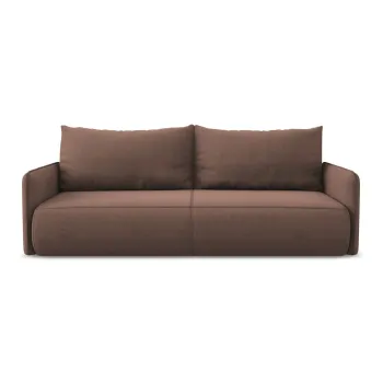 Canapea roz extensibila/cu spatiu de depozitare 216 cm Nanea - Makamii imagine