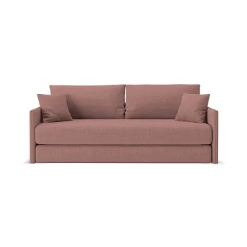 Canapea roz extensibilAcu tapiE>erie din chenille 209 cm Shannon aEURCosmopolitan Design imagine