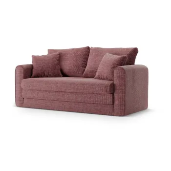 Canapea roz-inchis extensibila 158 cm Lido - Micadoni imagine