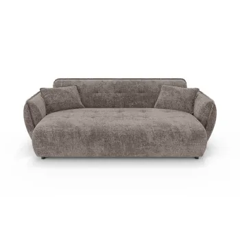 Canapea taupe cu tapiE>erie din chenille 250 cm Nelia Big aEURRopez imagine