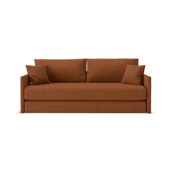 Canapea teracotAextensibilAcu tapiE>erie din chenille 209 cm Shannon aEURCosmopolitan Design imagine