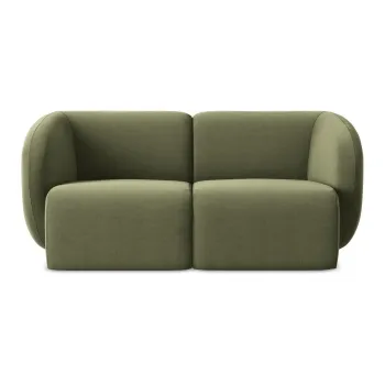 Canapea verde cu tapiE>erie din catifea 174 cm Lani aEURMakamii imagine