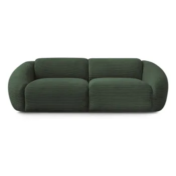 Canapea verde cu tapiE>erie din catifea reiatA250 cm Tina aEURBobochic Paris imagine