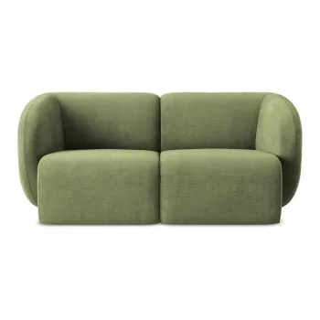 Canapea verde cu tapiE>erie din chenille 174 cm Lani aEURMakamii imagine