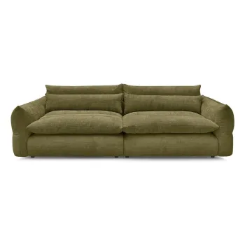 Canapea verde cu tapiE>erie din chenille 276 cm Neil aEURBobochic Paris imagine