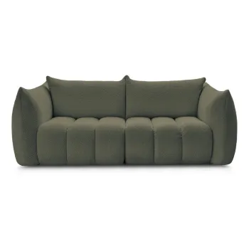 Canapea verde cu tapiE>erie din E>esAfturAbouclA(C) 234 cm Azra aEURBobochic Paris imagine
