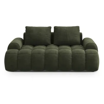 Canapea verde cu tapiterie din catifea 175 cm Linz - Cosmopolitan Design imagine