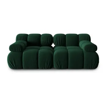 Canapea verde cu tapiterie din catifea 188 cm Bellis - Micadoni Home imagine