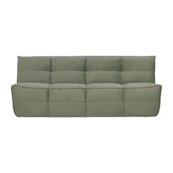 Canapea verde cu tapiterie din catifea 204 cm Cluster - vtwonen imagine