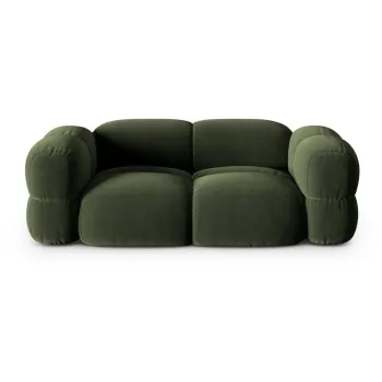 Canapea verde cu tapiterie din catifea 210 cm Loretto - Cosmopolitan Design imagine