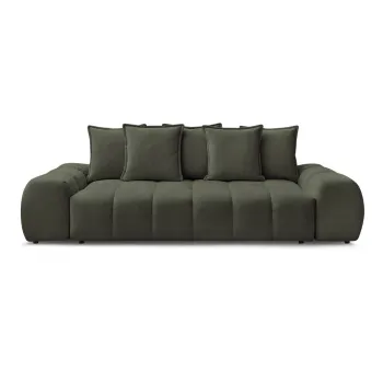 Canapea verde cu tapiterie din chenille 278 cm Everest - Bobochic Paris imagine