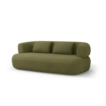 Canapea verde cu tapiterie din tesatura boucle 178 cm Jenny - Micadoni imagine