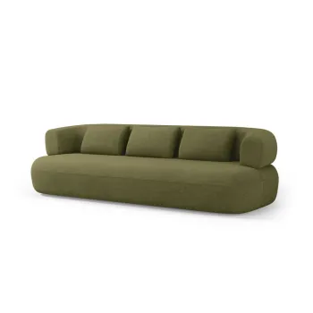 Canapea verde cu tapiterie din tesatura boucle 200 cm Jenny - Micadoni imagine