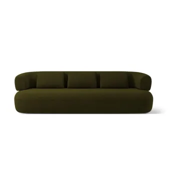 Canapea verde cu tapiterie din tesatura boucle 226 cm Jenny - Micadoni Home imagine