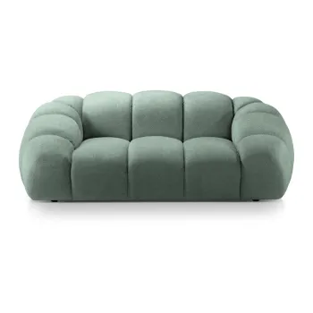 Canapea verde-deschis cu tapiterie din catifea 214 cm Diana - Micadoni Home imagine