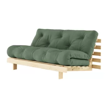 Canapea verde extensibila 160 cm Roots - Karup Design imagine