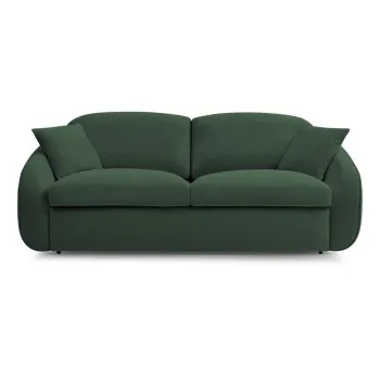 Canapea verde extensibila 235 cm Cezanne - Bobochic Paris imagine