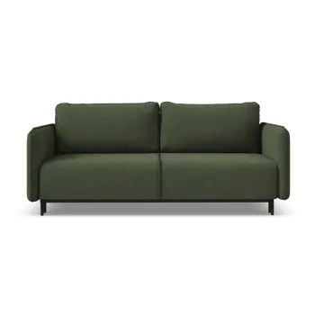 Canapea verde extensibila/cu spatiu de depozitare 226 cm Luana - Makamii imagine