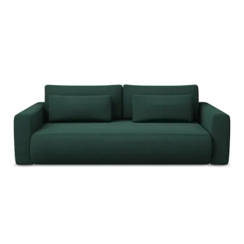 Canapea verde extensibila/cu spatiu de depozitare 238 cm Kapua - Makamii imagine