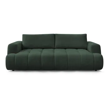 Canapea verde extensibila/cu spatiu de depozitare 251 cm Fuji - Bobochic Paris imagine