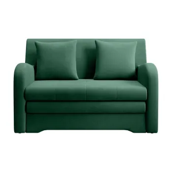 Canapea verde extensibila cu tapiterie din catifea 130 cm Ario - ELTAP imagine