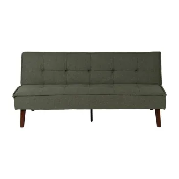 Canapea verde extensibila cu tapiterie din chenille 181 cm - Ixia imagine