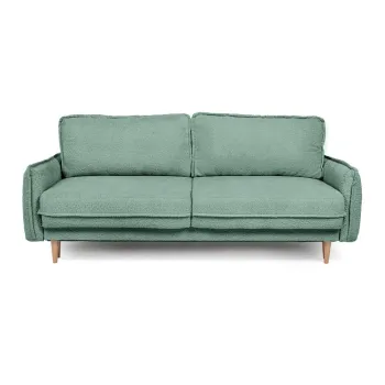 Canapea verde extensibila cu tapiterie din stofa boucle 215 cm Patti - Bonami Selection imagine