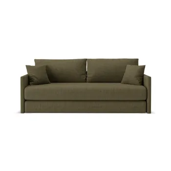 Canapea verde extensibilAcu tapiE>erie din chenille 209 cm Shannon aEURCosmopolitan Design imagine