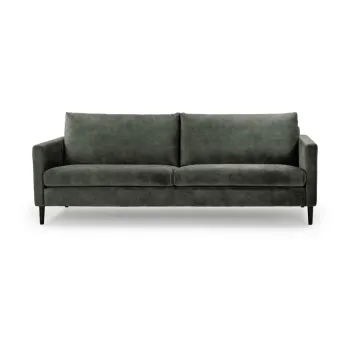 Canapea verde/gri din catifea 220 cm Adagio - Scandic imagine