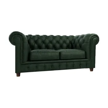 Canapea verde-inchis cu tapiterie din catifea 178 cm Cambridge - Ropez imagine