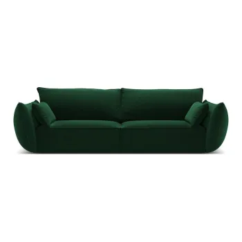 Canapea verde-inchis cu tapiterie din catifea 208 cm Vanda - Mazzini Sofas imagine