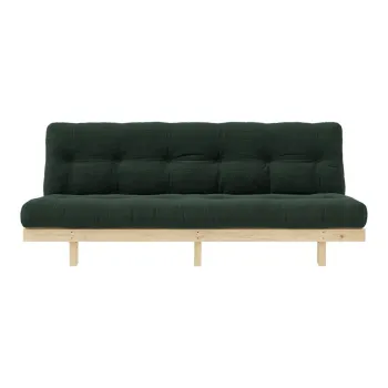 Canapea verde-inchis cu tapiterie din catifea reiata 200 cm Lean - Karup Design imagine