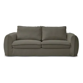 Canapea verde pentru dormitul zilnic/extensibila 216 cm Archimede - Bobochic Paris imagine