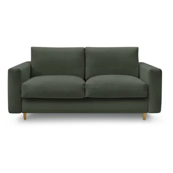 Canapea verde pentru dormitul zilnic/extensibilA220 cm Cocoone aEURBobochic Paris imagine