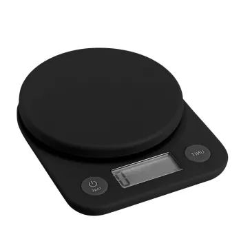 Cantar de bucatarie negru din plastic digital Foodie - RIG-TIG imagine