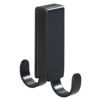 Carlig dublu suspendat pentru usa dus Wenko Vieste, negru imagine