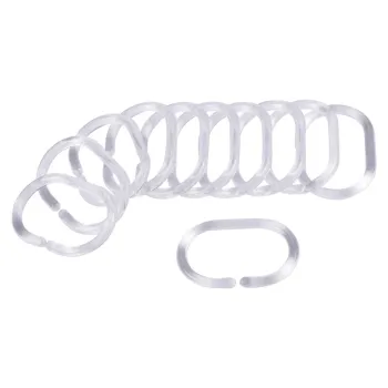 Carlige pentru perdea de dus 12 buc. 4 cm Vitamine - douceur d'interieur imagine