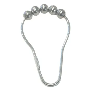 Carlige pentru perdea de dus argintiu-lucios 12 buc. 3,5 cm Anello - Spirella imagine