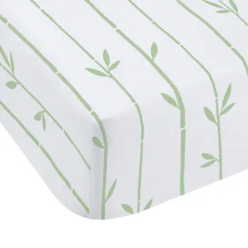 Cearceaf pentru copii alb pentru pat dublu cu elastic 135x190 cm Panda Paws - Catherine Lansfield imagine